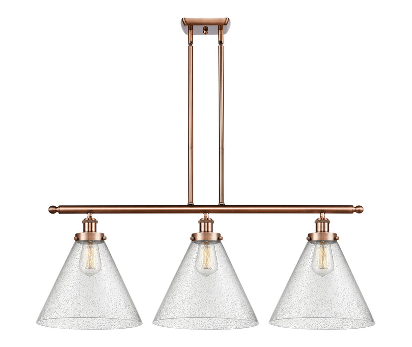 Innovations 916-3I-AC-G44-L Three Light Island Pendant, Antique Copper