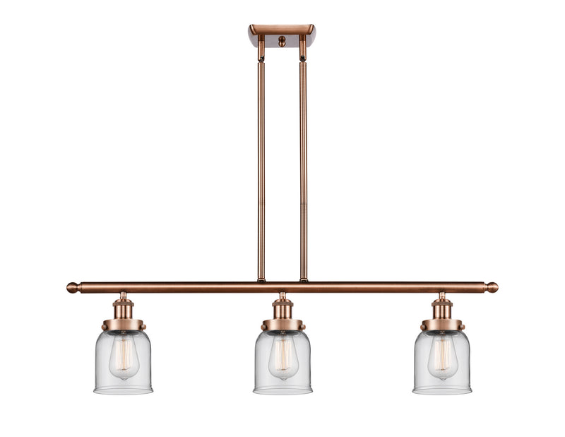 Innovations 916-3I-AC-G52-LED LED Island Pendant, Antique Copper