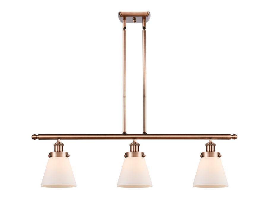 Innovations 916-3I-AC-G61 Three Light Island Pendant, Antique Copper