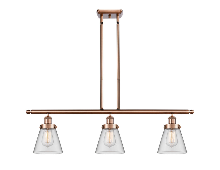 Innovations 916-3I-AC-G62-LED LED Island Pendant, Antique Copper