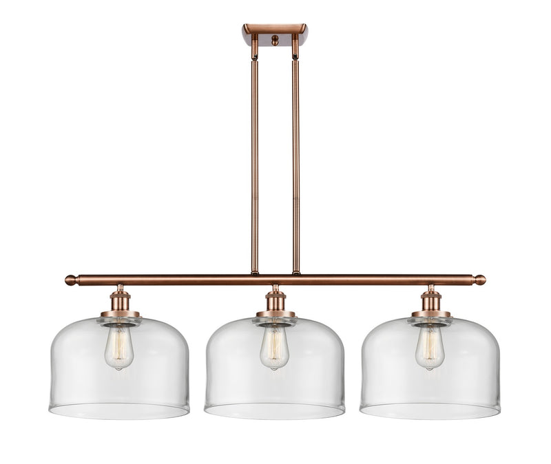 Innovations 916-3I-AC-G72-L Three Light Island Pendant, Antique Copper