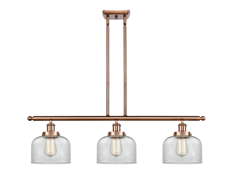 Innovations 916-3I-AC-G72-LED LED Island Pendant, Antique Copper