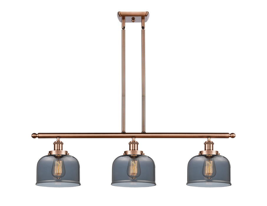 Innovations 916-3I-AC-G73 Three Light Island Pendant, Antique Copper
