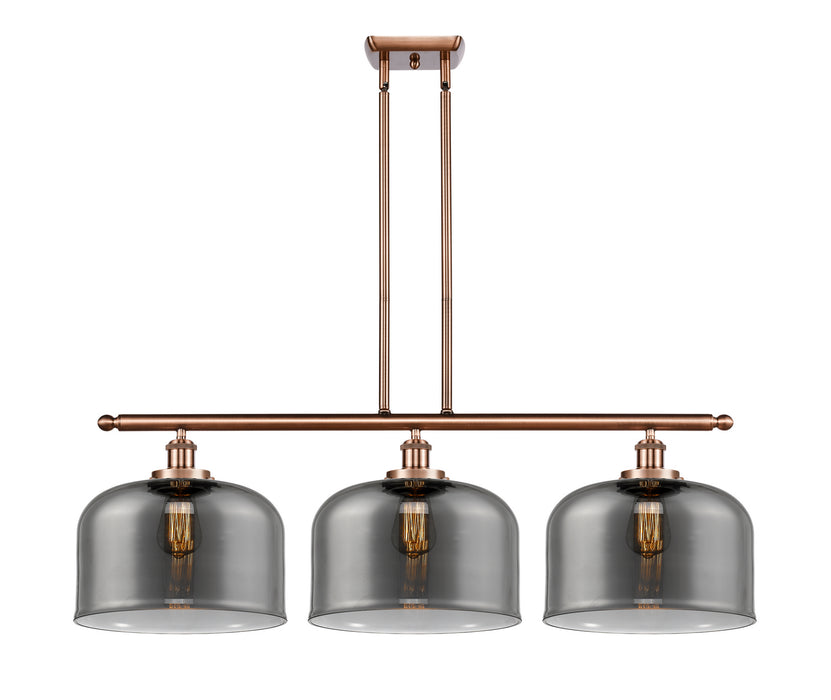 Innovations 916-3I-AC-G73-L-LED LED Island Pendant, Antique Copper