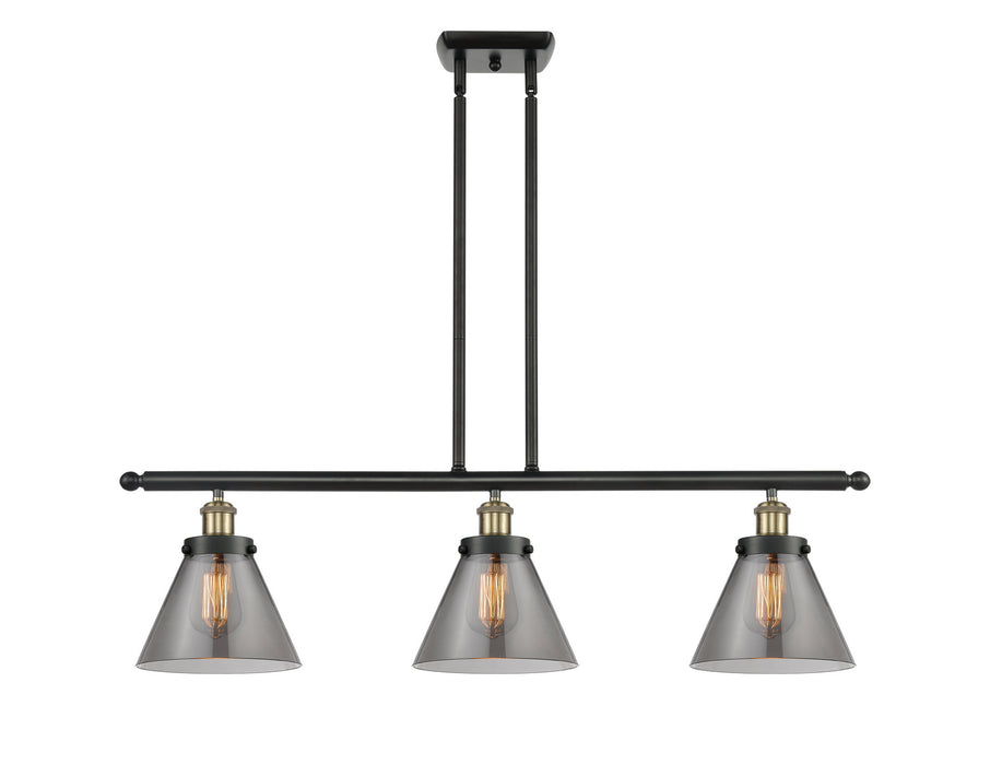 Innovations 916-3I-BAB-G43 Three Light Island Pendant, Black Antique Brass