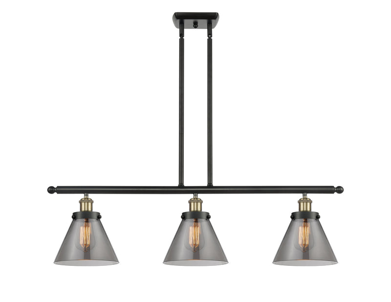 Innovations 916-3I-BAB-G43-LED LED Island Pendant, Black Antique Brass