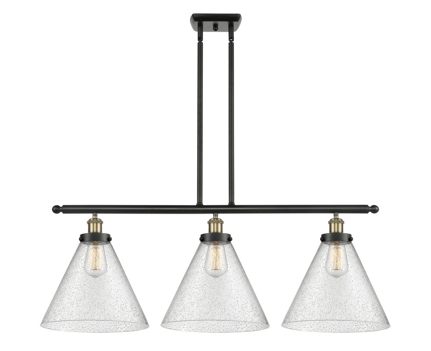 Innovations 916-3I-BAB-G44-L Three Light Island Pendant, Black Antique Brass
