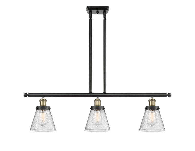 Innovations 916-3I-BAB-G64 Three Light Island Pendant, Black Antique Brass