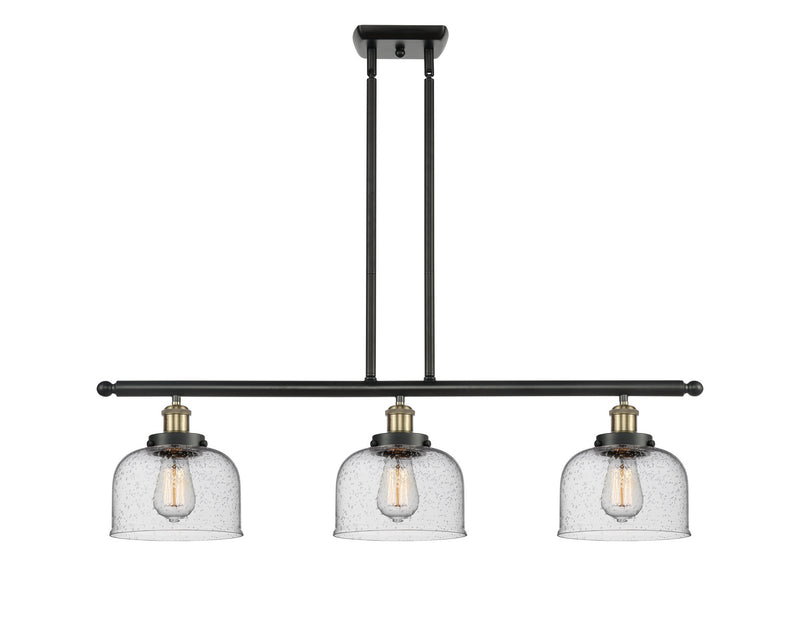 Innovations 916-3I-BAB-G74 Three Light Island Pendant, Black Antique Brass
