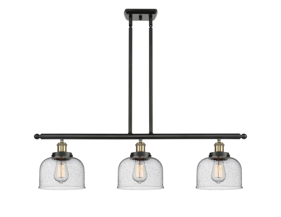 Innovations 916-3I-BAB-G74 Three Light Island Pendant, Black Antique Brass
