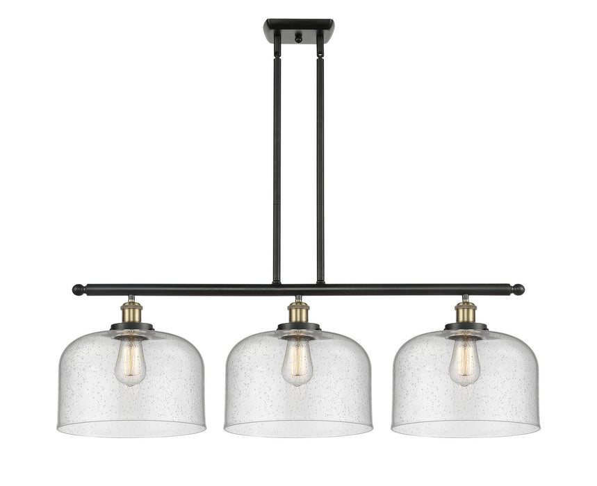 Innovations 916-3I-BAB-G74-L Three Light Island Pendant, Black Antique Brass