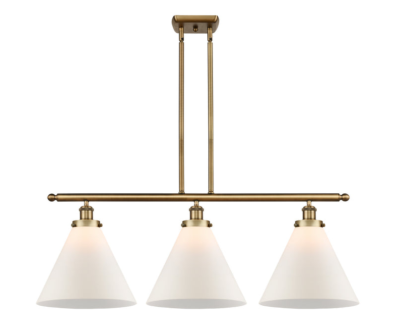 Innovations 916-3I-BB-G41-L Three Light Island Pendant, Brushed Brass