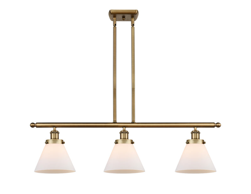 Innovations 916-3I-BB-G41-LED LED Island Pendant, Brushed Brass