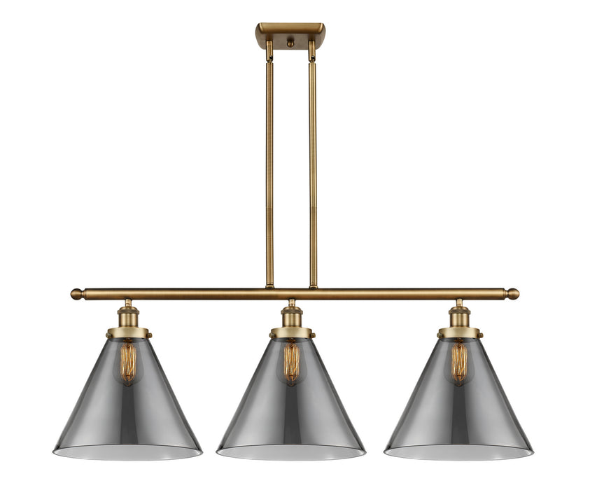 Innovations 916-3I-BB-G43-L Three Light Island Pendant, Brushed Brass