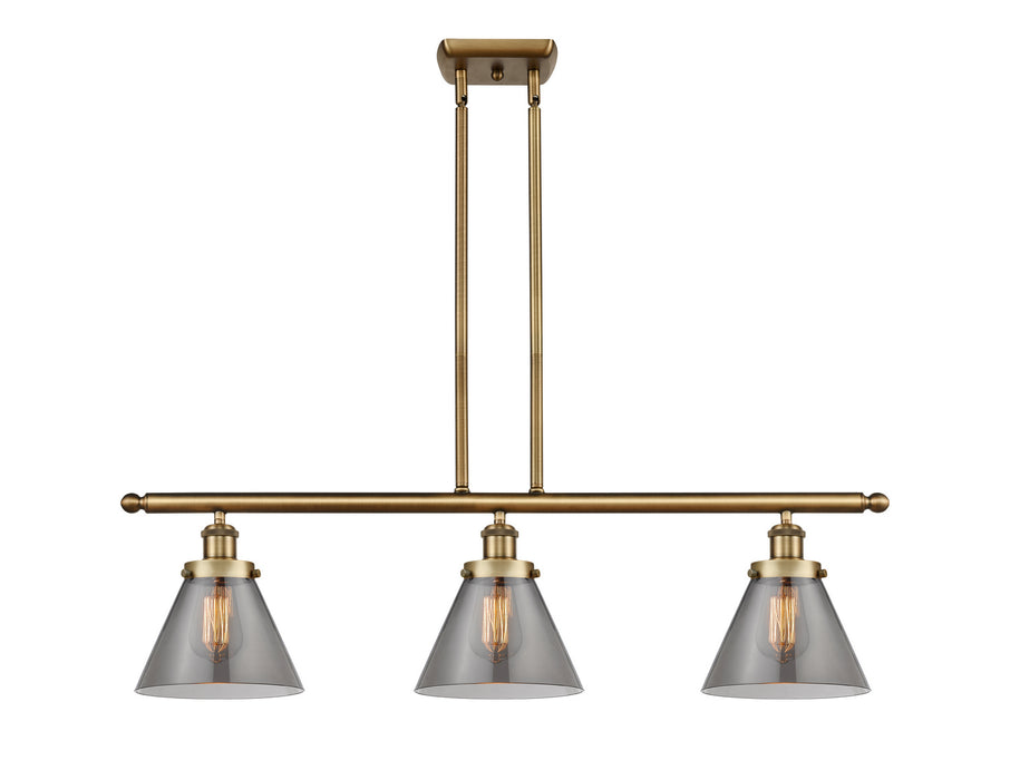 Innovations 916-3I-BB-G43-LED LED Island Pendant, Brushed Brass