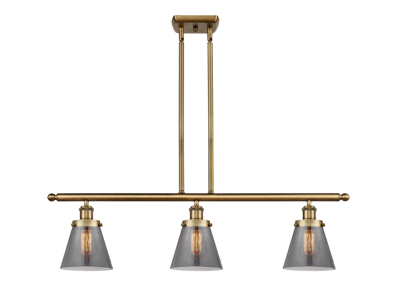 Innovations 916-3I-BB-G63 Three Light Island Pendant, Brushed Brass