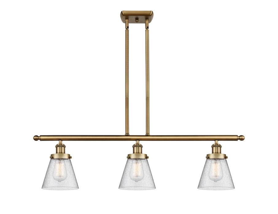 Innovations 916-3I-BB-G64-LED LED Island Pendant, Brushed Brass