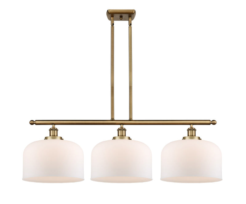 Innovations 916-3I-BB-G71-L Three Light Island Pendant, Brushed Brass