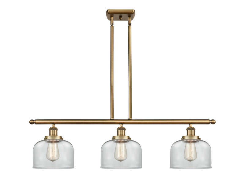 Innovations 916-3I-BB-G72 Three Light Island Pendant, Brushed Brass