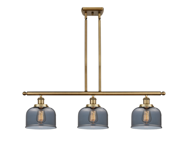 Innovations 916-3I-BB-G73 Three Light Island Pendant, Brushed Brass