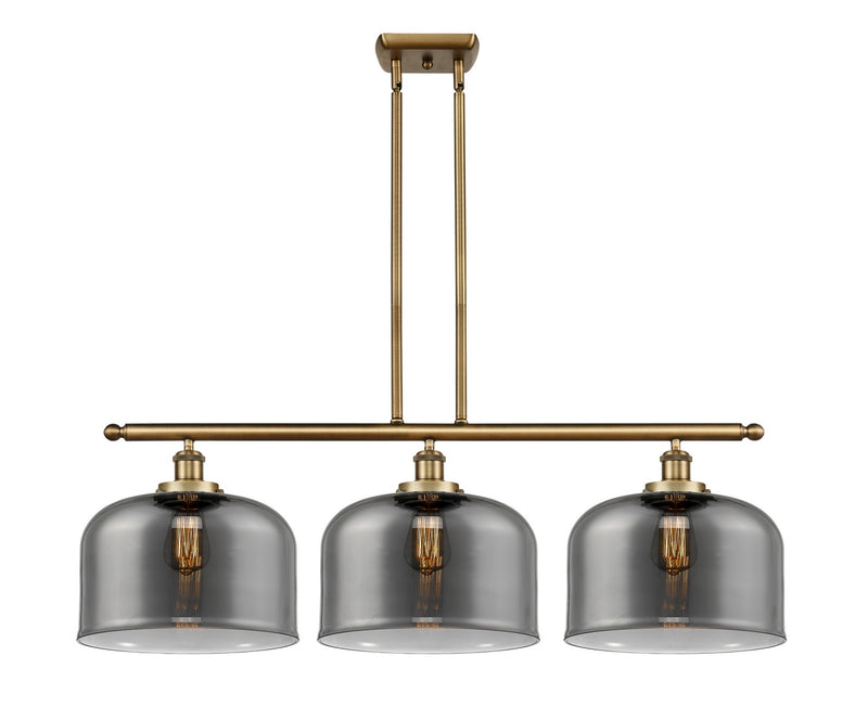 Innovations 916-3I-BB-G73-L Three Light Island Pendant, Brushed Brass