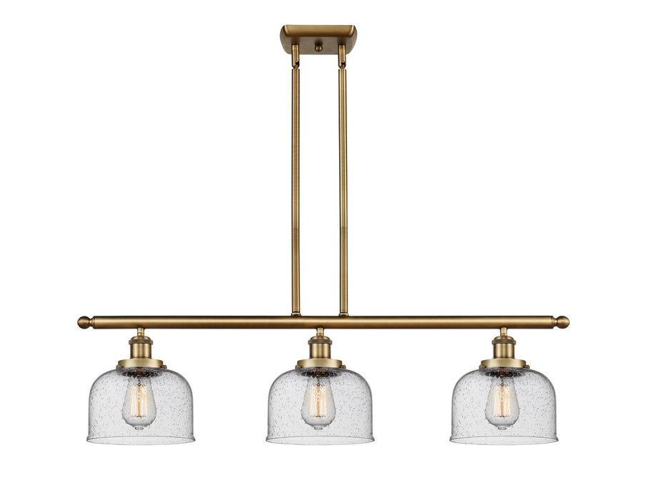 Innovations 916-3I-BB-G74 Three Light Island Pendant, Brushed Brass