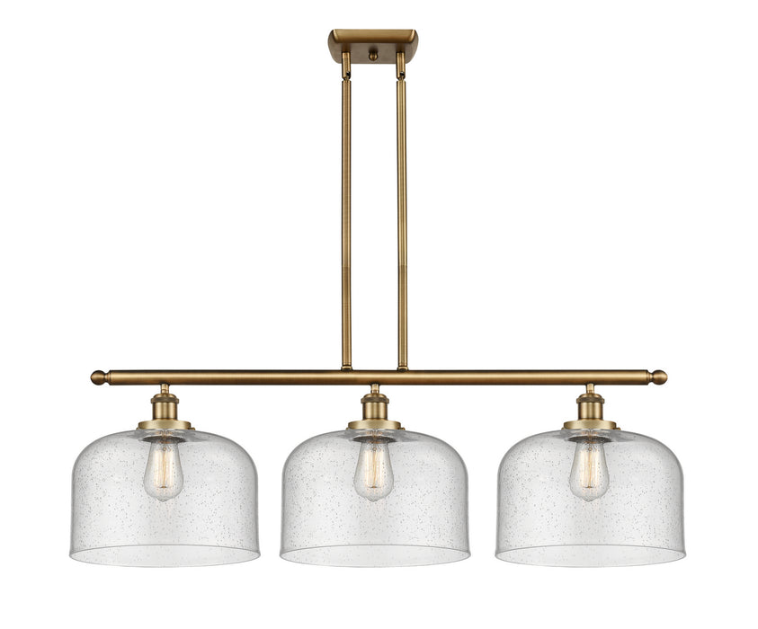 Innovations 916-3I-BB-G74-L-LED LED Island Pendant, Brushed Brass