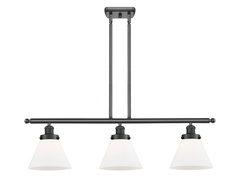 Innovations 916-3I-BK-G41 Three Light Island Pendant, Matte Black