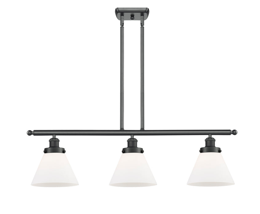 Innovations 916-3I-BK-G41-LED LED Island Pendant, Matte Black
