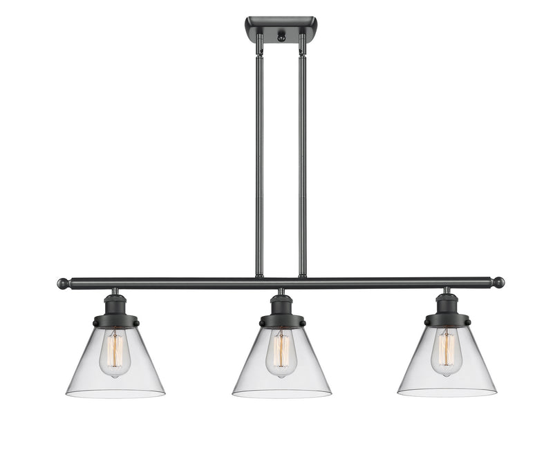 Innovations 916-3I-BK-G42-LED LED Island Pendant, Matte Black