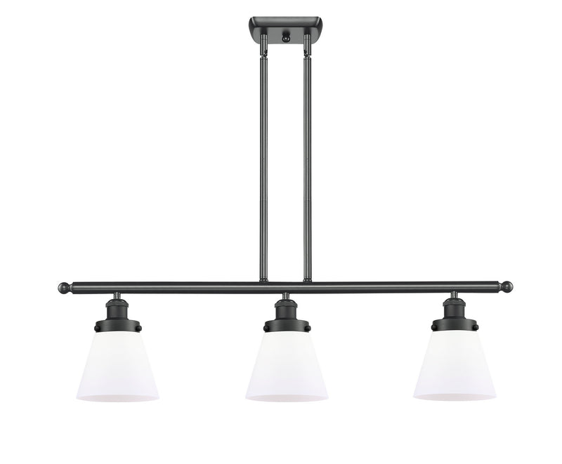 Innovations 916-3I-BK-G61-LED LED Island Pendant, Matte Black
