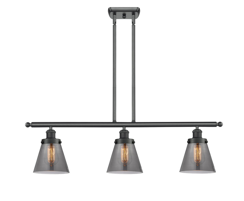 Innovations 916-3I-BK-G63-LED LED Island Pendant, Matte Black