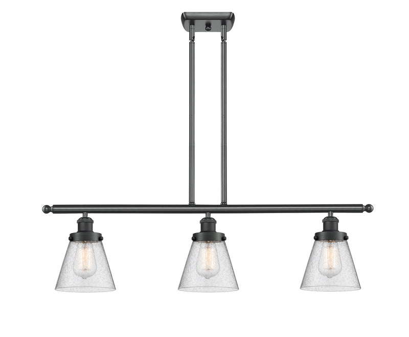 Innovations 916-3I-BK-G64 Three Light Island Pendant, Matte Black