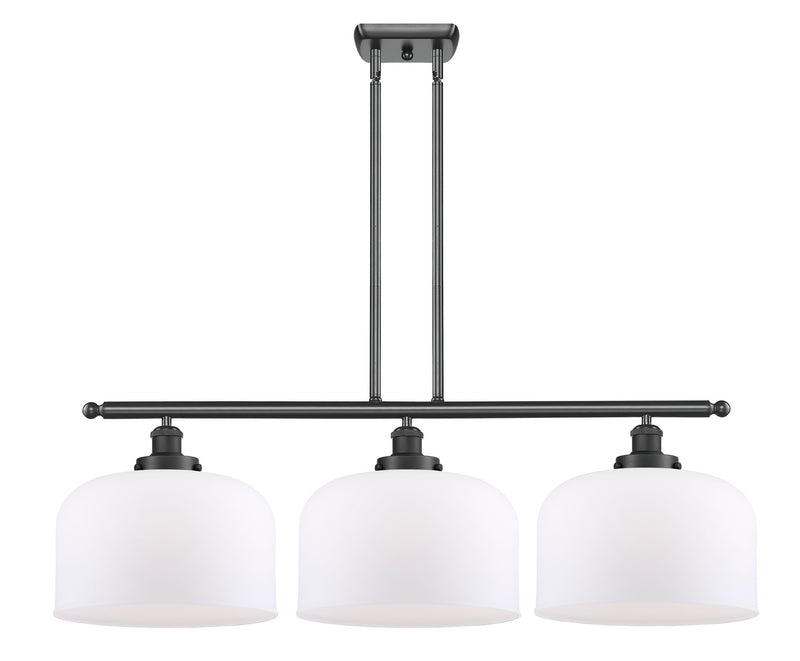 Innovations 916-3I-BK-G71-L Three Light Island Pendant, Matte Black