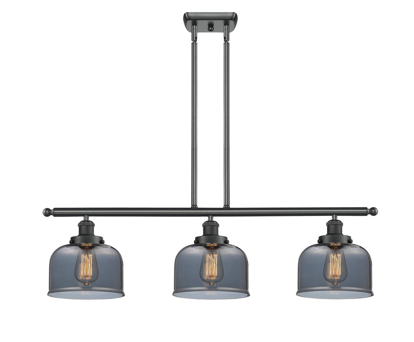 Innovations 916-3I-BK-G73 Three Light Island Pendant, Matte Black