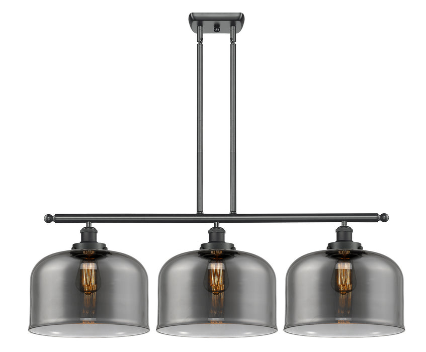 Innovations 916-3I-BK-G73-L Three Light Island Pendant, Matte Black