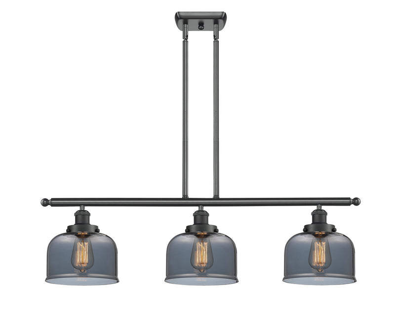 Innovations 916-3I-BK-G73-LED LED Island Pendant, Matte Black