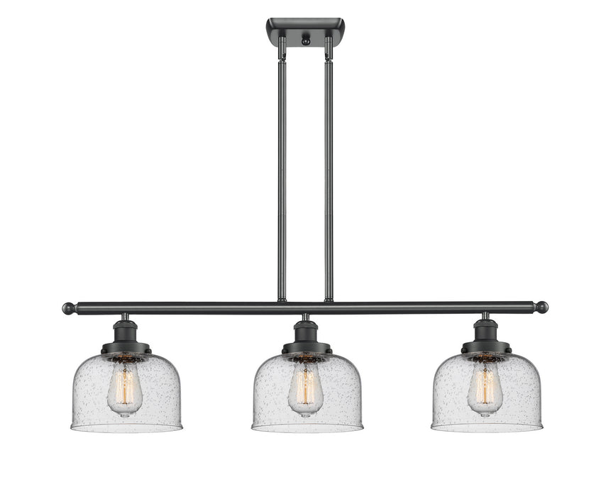 Innovations 916-3I-BK-G74 Three Light Island Pendant, Matte Black