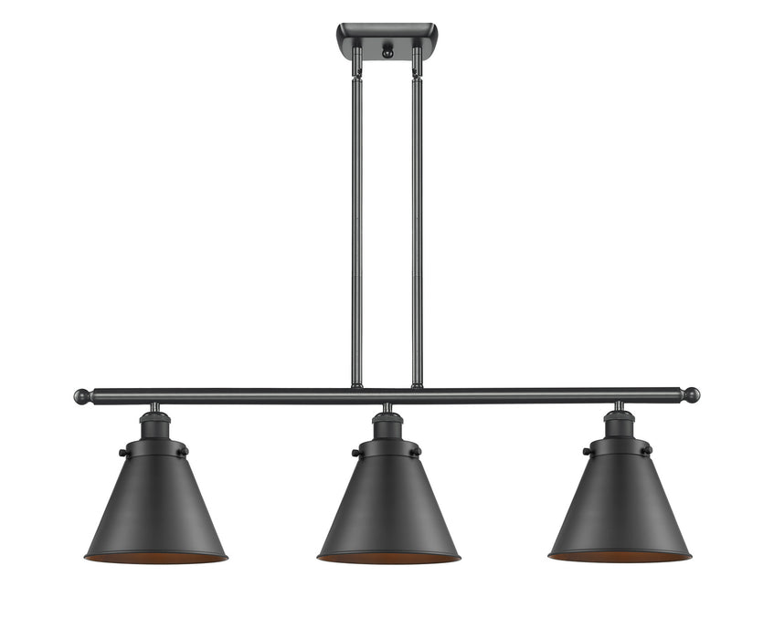 Innovations 916-3I-BK-M13 Three Light Island Pendant, Matte Black