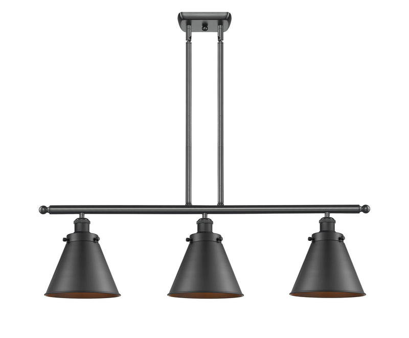 Innovations 916-3I-BK-M13-LED LED Island Pendant, Matte Black