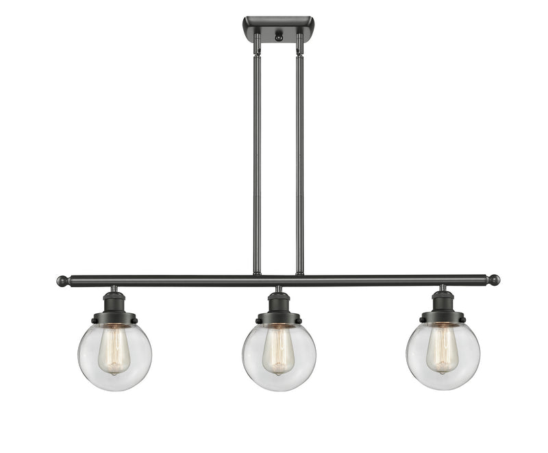 Innovations 916-3I-OB-G202-6 Three Light Island Pendant, Oil Rubbed Bronze