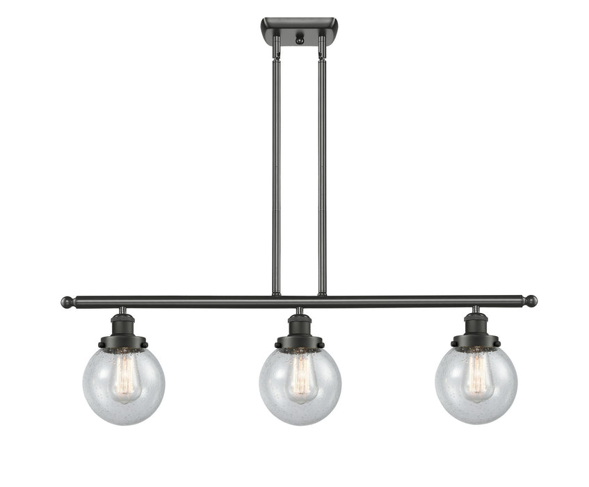 Innovations 916-3I-OB-G204-6-LED LED Island Pendant, Oil Rubbed Bronze