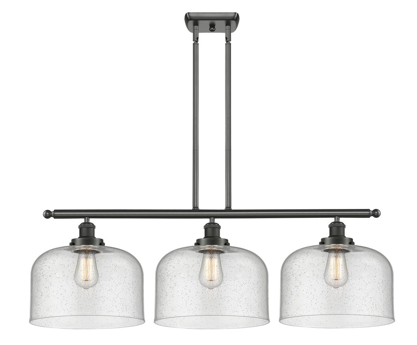 Innovations 916-3I-OB-G74-L-LED LED Island Pendant, Oil Rubbed Bronze