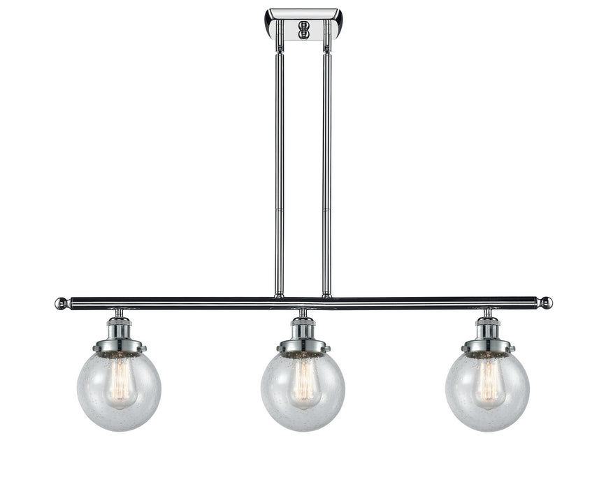 Innovations 916-3I-PC-G204-6 Three Light Island Pendant, Polished Chrome