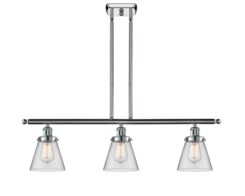 Innovations 916-3I-PC-G62 Three Light Island Pendant, Polished Chrome