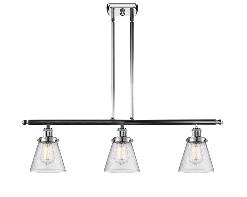 Innovations 916-3I-PC-G64-LED LED Island Pendant, Polished Chrome