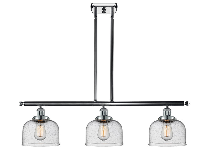Innovations 916-3I-PC-G74 Three Light Island Pendant, Polished Chrome