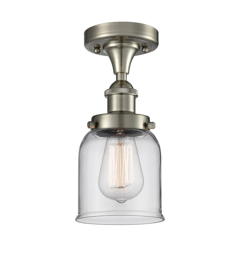 Innovations 916-1C-SN-G52 One Light Semi-Flush Mount, Brushed Satin Nickel