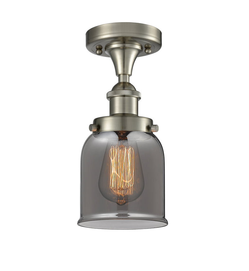 Innovations 916-1C-SN-G53 One Light Semi-Flush Mount, Brushed Satin Nickel