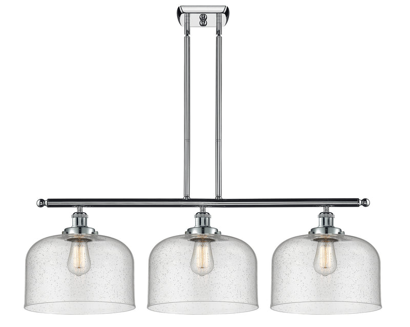 Innovations 916-3I-PC-G74-L Three Light Island Pendant, Polished Chrome